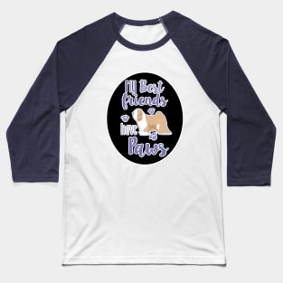 Tibetan Terrier Best Friends Baseball T-Shirt